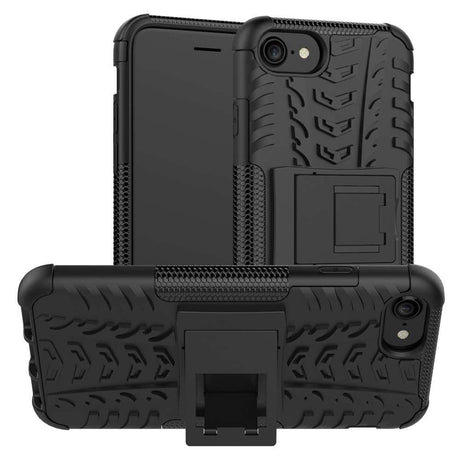 Husa de protectie Flippy pentru Apple iPhone 7/8 Defender Model 3 cu Suport, Negru - vivimall.ro