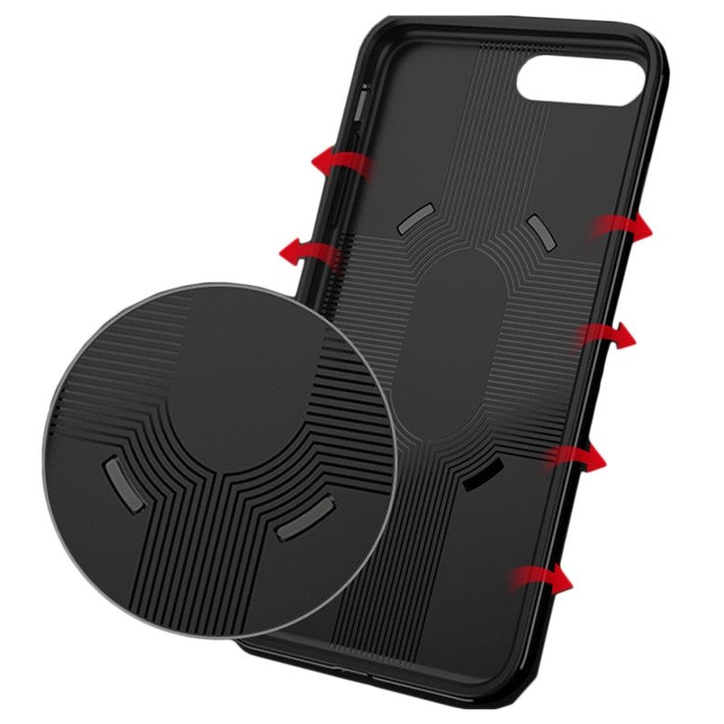 Husa de protectie pentru Apple iPhone 7/8 Ipaky Ring Negru - vivimall.ro