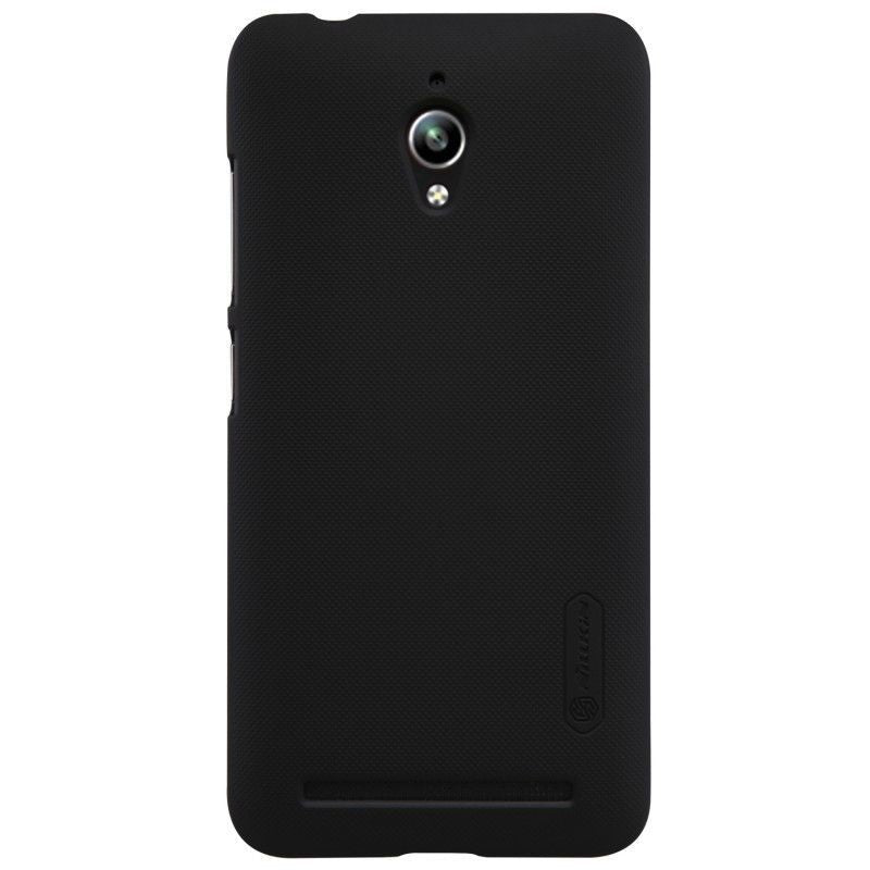Husa de protectie pentru Asus Zenfone Go Nillkin Frosted Shield Negru + Folie de protectie - vivimall.ro