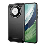 Husa de Protectie pentru Huawei Mate 60 Pro, Vivimall, Protectie 360, din TPU cu element de Carbon, Anti Alunecare, 1.8 mm, Negru - vivimall.ro