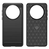 Husa de Protectie pentru Huawei Mate 60 Pro, Vivimall, Protectie 360, din TPU cu element de Carbon, Anti Alunecare, 1.8 mm, Negru - vivimall.ro