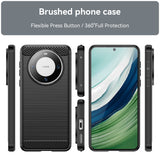 Husa de Protectie pentru Huawei Mate 60 Pro, Vivimall, Protectie 360, din TPU cu element de Carbon, Anti Alunecare, 1.8 mm, Negru - vivimall.ro