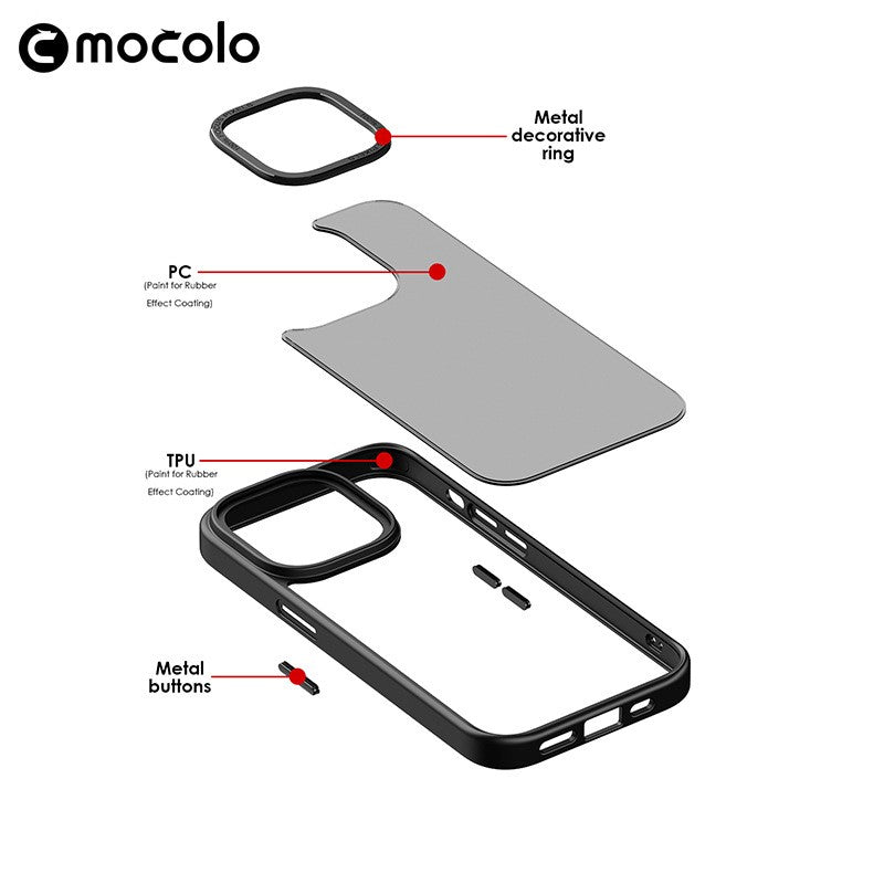 Husa de protectie pentru iPhone 14 Pro, cu suport metalic pentru camera, Bracket Series, Flippy, Protectie Antisoc, PC mat, silicon moale pe margini, Albastru - vivimall.ro