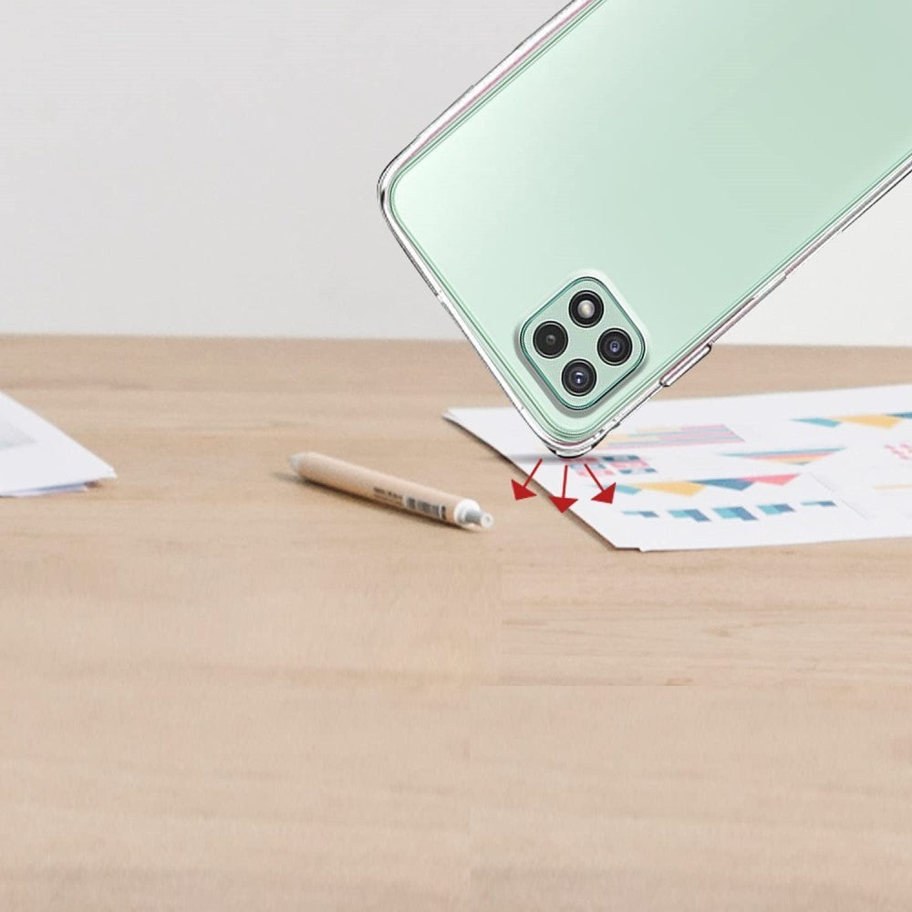 Husa de protectie pentru Samsung Galaxy A22 5G, Flippy, TPU Transparenta - vivimall.ro