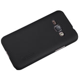 Husa de protectie pentru Samsung Galaxy J1 2015 Nillkin Frosted Shield Negru + Folie de protectie - vivimall.ro