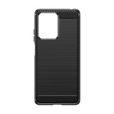 Husa de Protectie pentru Xiaomi Redmi 12 Pro, Flippy, Protectie 360, din TPU cu element de Carbon, Anti Alunecare, 1.8 mm, Negru - vivimall.ro