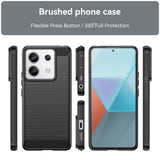 Husa de Protectie pentru Xiaomi Redmi Note 13 5G, Vivimall, Protectie 360, din TPU cu element de Carbon, Anti Alunecare, 1.8 mm, Negru - vivimall.ro