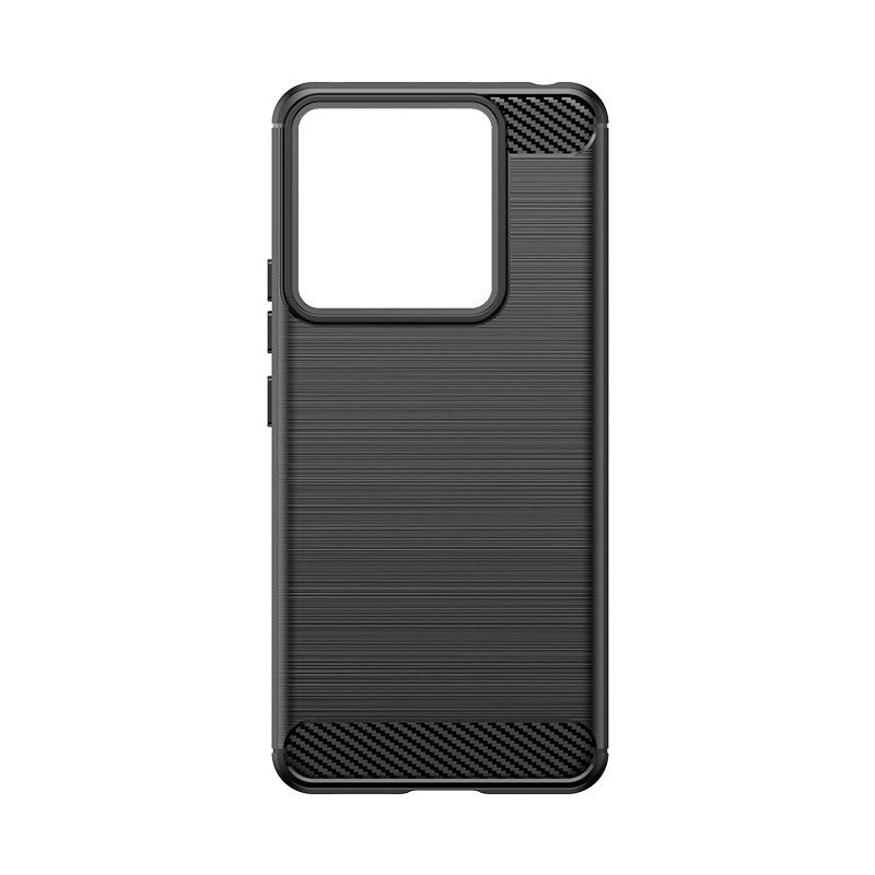 Husa de Protectie pentru Xiaomi Redmi Note 13 Pro Plus, Vivimall, Protectie 360, din TPU cu element de Carbon, Anti Alunecare, 1.8 mm, Negru - vivimall.ro