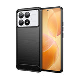 Husa de Protectie pentru Xiaomi Redmi Note 13C 5G, Vivimall, Protectie 360, din TPU cu element de Carbon, Anti Alunecare, 1.8 mm, Negru - vivimall.ro