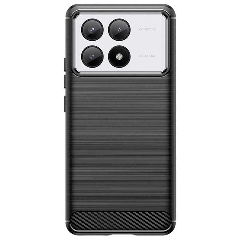 Husa de Protectie pentru Xiaomi Redmi Note 13C 5G, Vivimall, Protectie 360, din TPU cu element de Carbon, Anti Alunecare, 1.8 mm, Negru - vivimall.ro