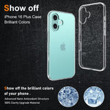Husa de Protectie din Silicon, pentru Apple iPhone 16 Plus, PC, Antisoc, Rezistenta la Impact, Transparenta - vivimall.ro