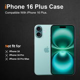 Husa de Protectie din Silicon, pentru Apple iPhone 16 Plus, PC, Antisoc, Rezistenta la Impact, Transparenta - vivimall.ro