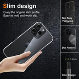 Husa de Protectie din Silicon, pentru Apple iPhone 16 Pro, PC, Antisoc, Rezistenta la Impact, Transparenta - vivimall.ro