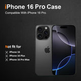 Husa de Protectie din Silicon, pentru Apple iPhone 16 Pro, PC, Antisoc, Rezistenta la Impact, Transparenta - vivimall.ro
