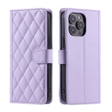 Husa de Protectie Tip Carte, Vivimall, pentru Apple iPhone 15 Pro, Model cu Suport si Capsa, Antisoc, Rezistenta la Impact, Protectie Camera, Mov - vivimall.ro