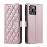 Husa de Protectie Tip Carte, Vivimall, pentru Apple iPhone 15 Pro, Model cu Suport si Capsa, Antisoc, Rezistenta la Impact, Protectie Camera, Roz - vivimall.ro
