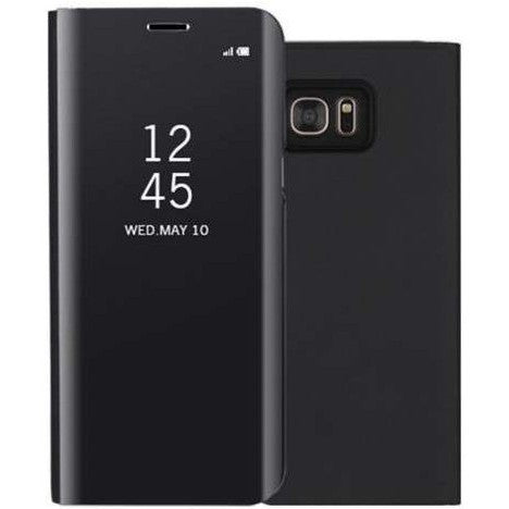 Husa de Protectie Tip Carte, Flippy, pentru Xiaomi Redmi 8A, Flip Cover Oglinda, din Piele Ecologica si PC, Neagra - vivimall.ro