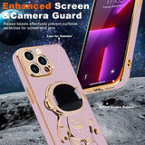 Husa de Protectie TPU 2in1, Vivimall, pentru Apple iPhone 14 Pro Max, Astronaut cu Suport, Antisoc, Rezistenta la Impact, Protectie Camera, Mov - vivimall.ro