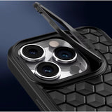 Husa de Protectie TPU, Flippy, pentru Apple iPhone 15 Plus, 3D Cube, cu Inel, Protectie Camera, Antisoc, Antizgariere, Antialunecare, Acoperire Completa, Negru - vivimall.ro