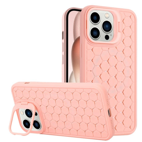 Husa de Protectie TPU, Vivimall, pentru Apple iPhone 15 Plus, 3D Cube, cu Inel, Protectie Camera, Antisoc, Antizgariere, Antialunecare, Acoperire Completa, Roz - vivimall.ro