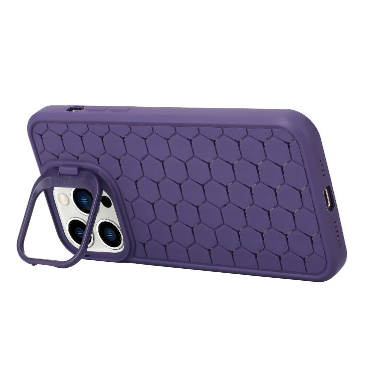Husa de Protectie TPU, Vivimall, pentru Samsung Galaxy S23 Ultra, 3D Cube, cu Inel, Protectie Camera, Antisoc, Antizgariere, Antialunecare, Acoperire Completa, Mov - vivimall.ro