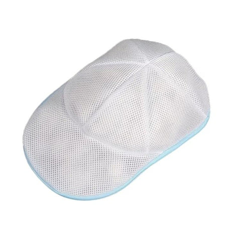 Husa de Spalare Sapca, Vivimall, pentru Masina de Spalat, din Poliester, Circumferinta 53 cm, cu Fermoar, Alb/Albastru - vivimall.ro