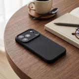 Husa de Protectie Telefon, Flippy, Compatibila cu iPhone 17 Pro Max, Silicon Premium Antisoc, Protectie Completa 360, Design Modern, Anti-Zgirieturi, Interior Microfibra, Negru - vivimall.ro