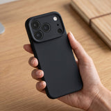 Husa de Protectie Telefon, Flippy, Compatibila cu iPhone 17 Pro Max, Silicon Premium Antisoc, Protectie Completa 360, Design Modern, Anti-Zgirieturi, Interior Microfibra, Negru - vivimall.ro