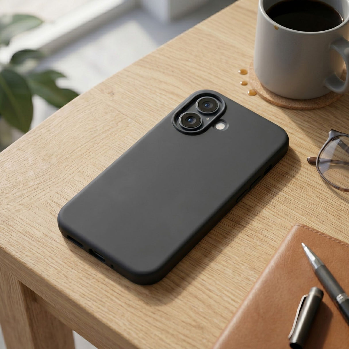 Husa de Protectie Telefon, Flippy, Compatibila cu iPhone 17 , Silicon Premium Antisoc, Protectie Completa 360, Design Modern, Anti-Zgirieturi, Interior Microfibra, Negru - vivimall.ro
