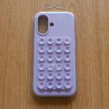 Husa din Silicon pentru iPhone 17, Flippy, Carcasa de Protectie cu Ventuze, din Cauciuc Moale Rezistenta la Socuri, Mov