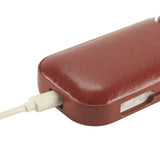 Husa Vivimall pentru IQOS 2.4 Plus, Capac de Protectie, Anti Soc si Zgarieturi, din Piele Ecologica, 43 g, 12 x 6 x 2.5 cm, Maro - vivimall.ro