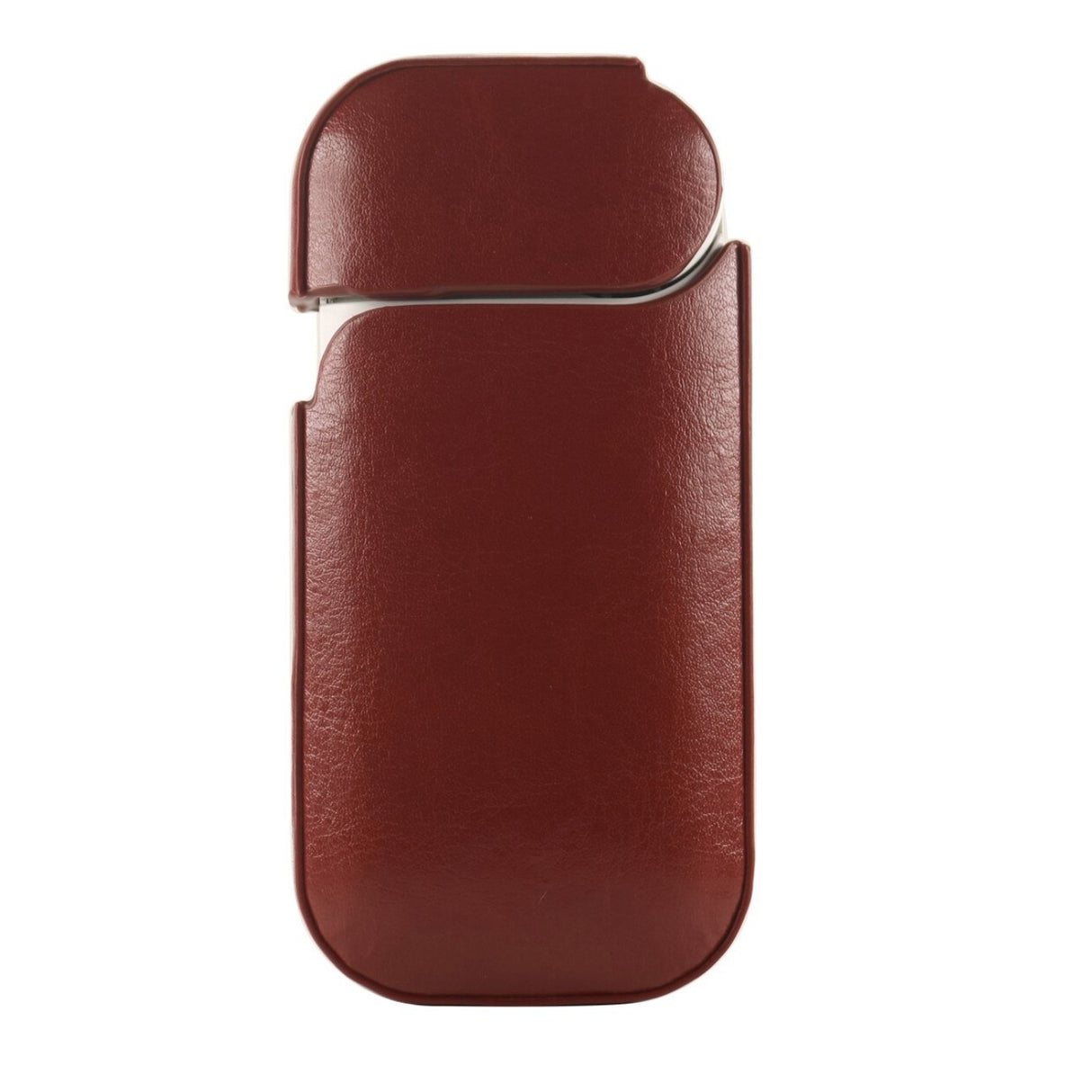 Husa Vivimall pentru IQOS 2.4 Plus, Capac de Protectie, Anti Soc si Zgarieturi, din Piele Ecologica, 43 g, 12 x 6 x 2.5 cm, Maro - vivimall.ro