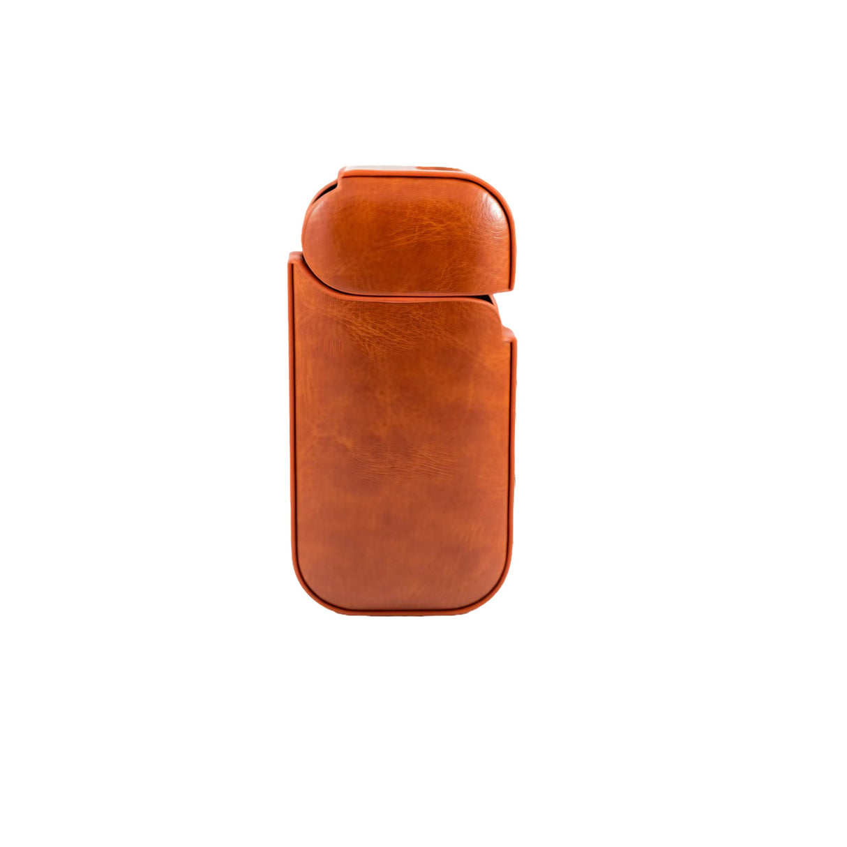 Husa Vivimall pentru IQOS 2.4 Plus, Capac de Protectie, Anti Soc si Zgarieturi, din Piele Ecologica, 43 g, 12 x 6 x 2.5 cm, Portocaliu - vivimall.ro
