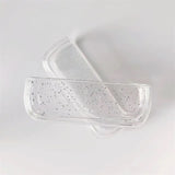 Husa Flippy pentru IQOS Iluma, de Protectie, Anti Soc si Zgarieturi, din Plastic, 12.5 x 4.2 x 2.6 cm, Transparent cu Sclipici Argintiu - vivimall.ro