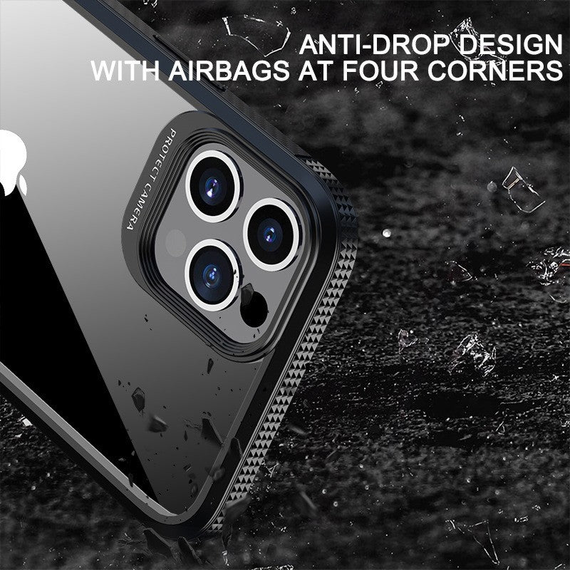 Husa Hibrid Defender MG Series pentru iPhone 14 Pro, Flippy, Protectie Antisoc, Negru - vivimall.ro