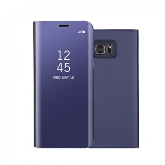 Husa Tip Carte, Flippy, Compatibila cu Huawei Mate 10 Lite, Flip Cover Oglinda, Violet - vivimall.ro