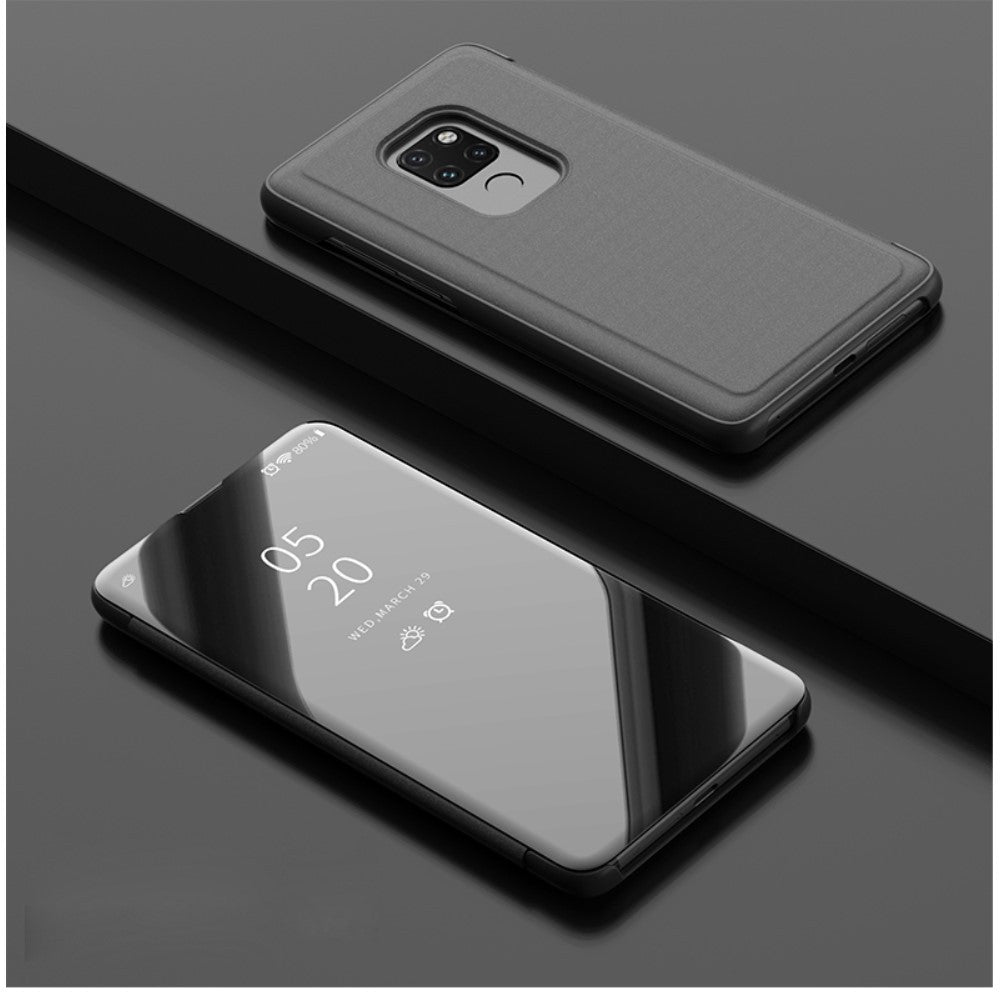 Husa Huawei Mate 20 Flip Cover Oglinda Negru - vivimall.ro