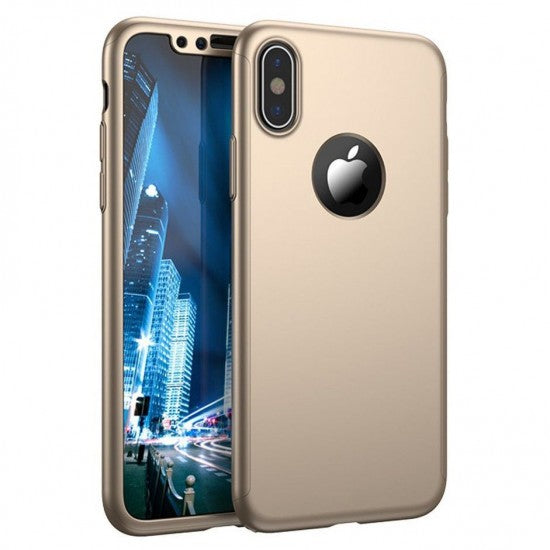 Husa Huawei Mate 20 Lite Full Cover 360 Auriu + Folie de protectie - vivimall.ro