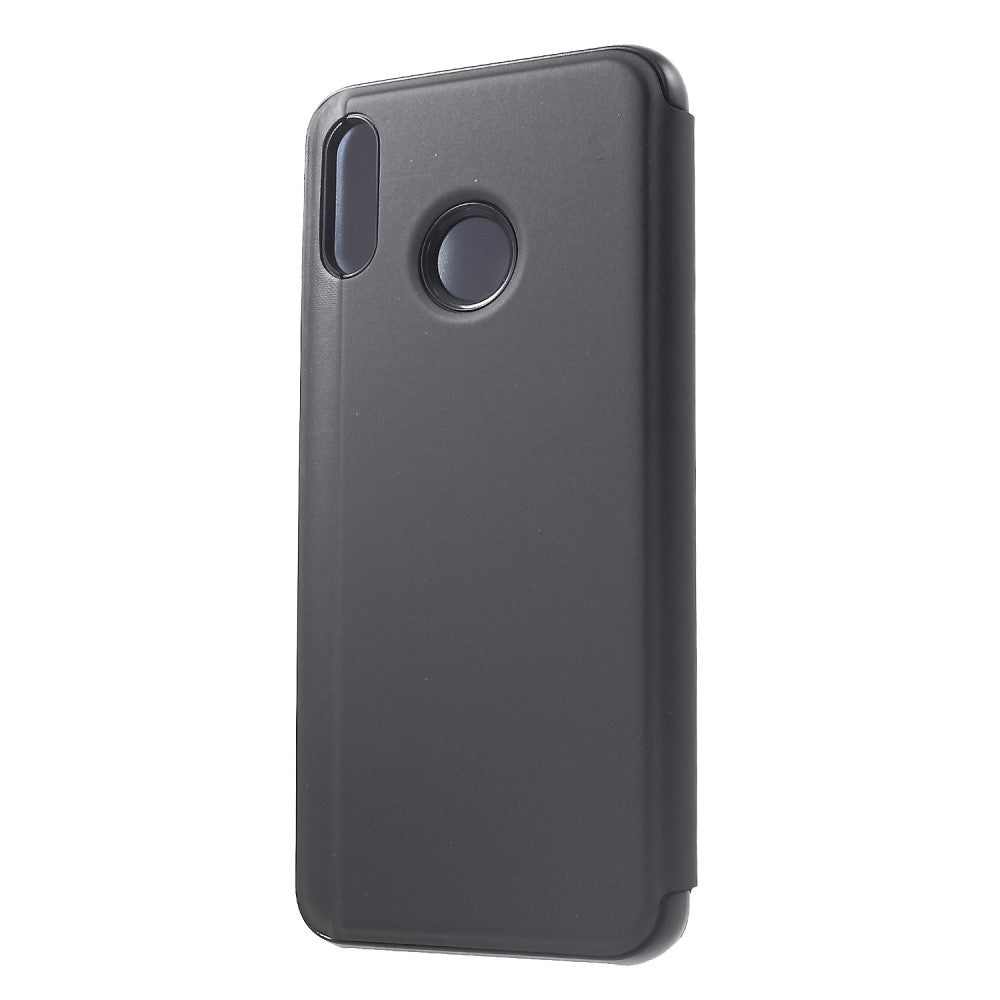 Husa Huawei P Smart Flip Cover Oglinda Negru - vivimall.ro