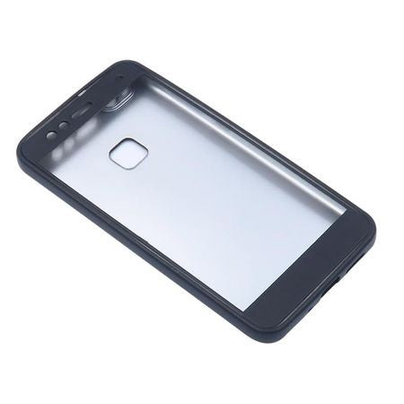 Husa Huawei P10 Plus Full Silicone 360 Negru + Folie de protectie - vivimall.ro