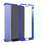 Husa Huawei P20 Full Cover 360 Albastru + Folie de protectie - vivimall.ro