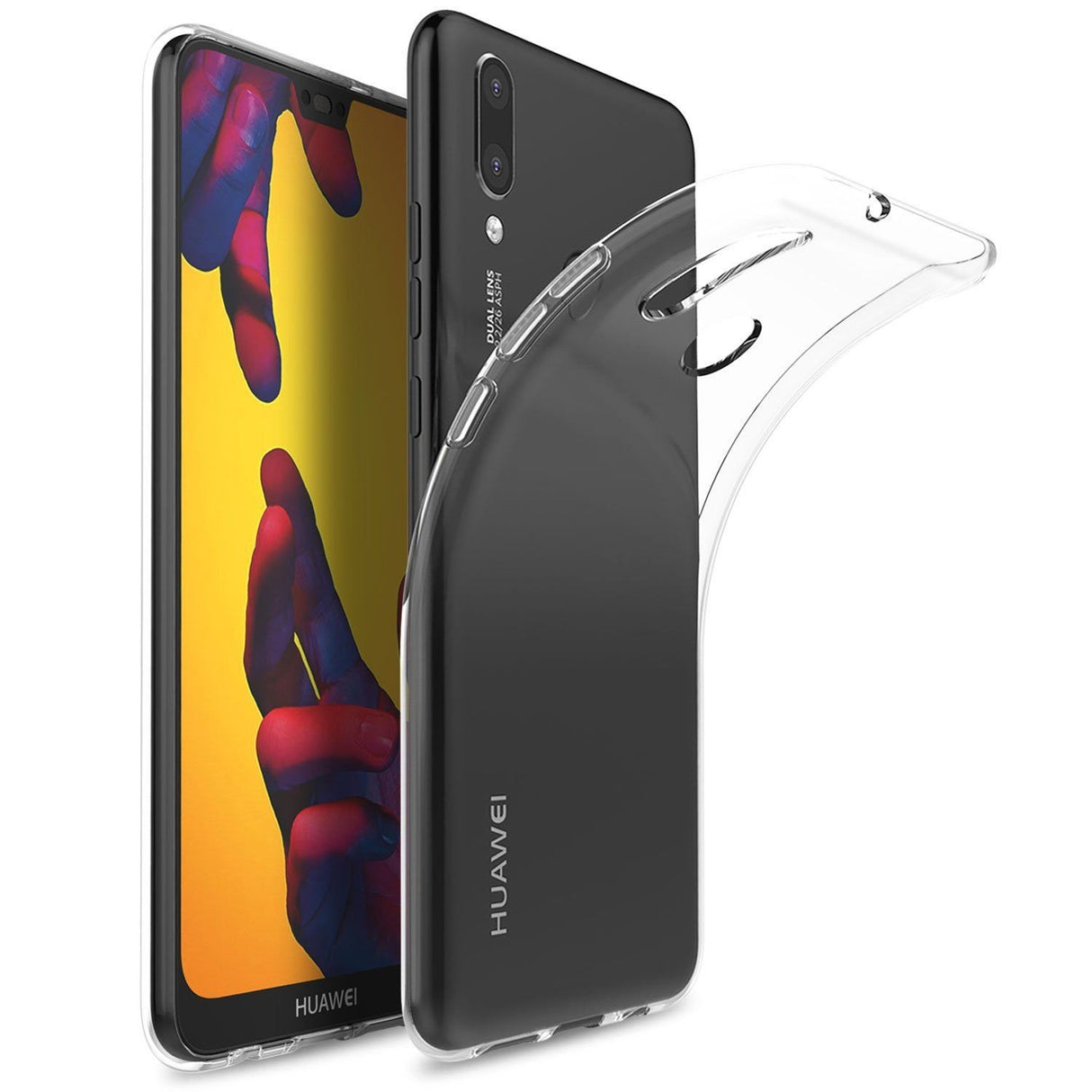 Husa Huawei P20 Lite Tpu Transparent 0.6 mm - vivimall.ro