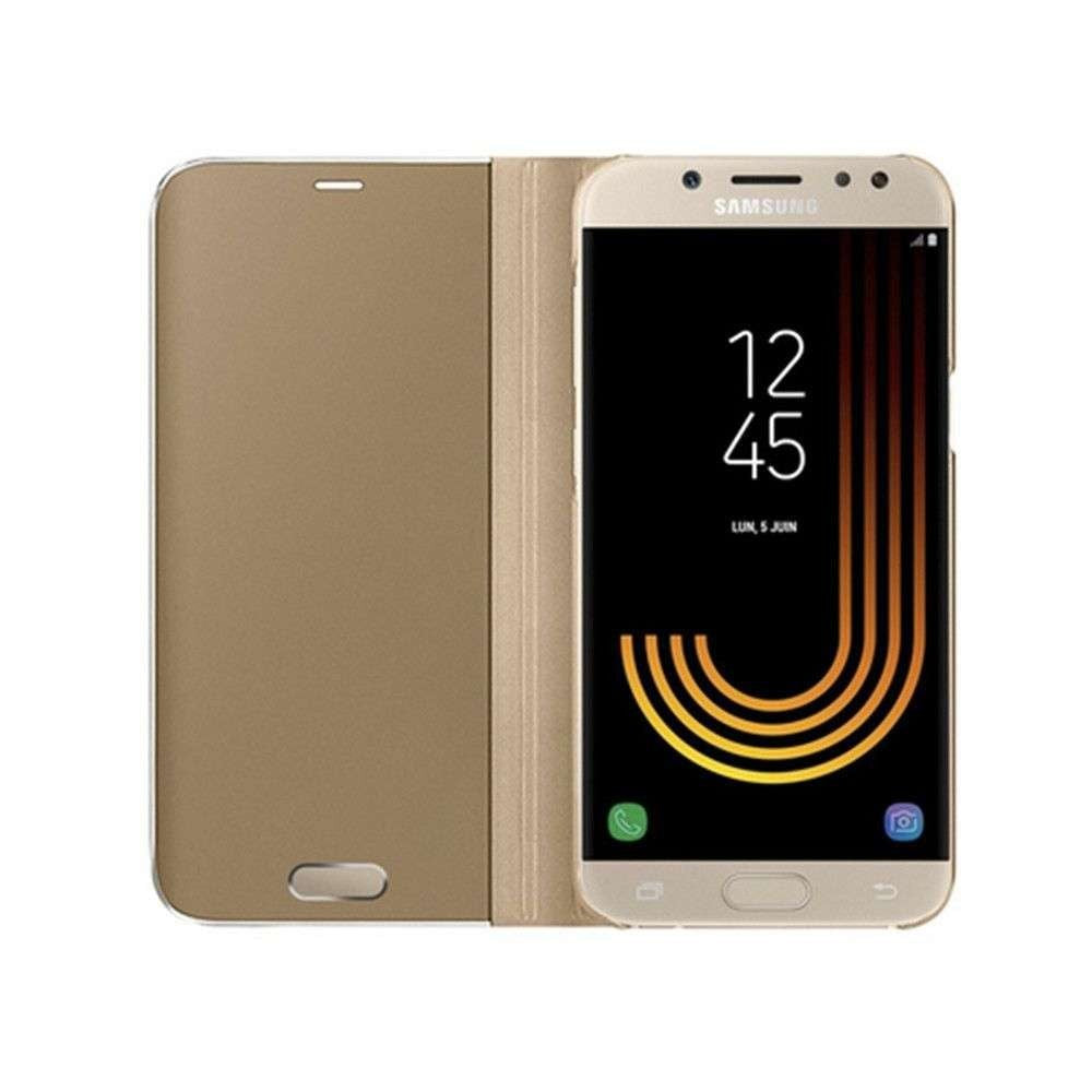 Husa Huawei Y7 2019 Flip Cover Oglinda Auriu - vivimall.ro