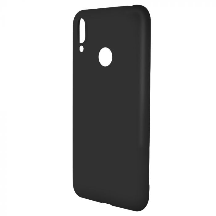 Husa Huawei Y7 2019 Liquid Silicone Case Negru - vivimall.ro