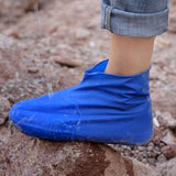 Husa Incaltaminte, Vivimall, Impermeabila, Antiderapanta, din Latex, 13 x 13 x 2 cm, Marime L 41-47 cm, Albastru - vivimall.ro