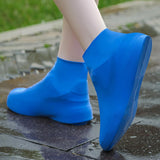 Husa Incaltaminte, Vivimall, Impermeabila, Antiderapanta, din Latex, 13 x 13 x 2 cm, Marime L 41-47 cm, Albastru - vivimall.ro