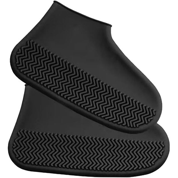 Husa Incaltaminte, Vivimall, Impermeabila, Antiderapanta, din Latex, 13 x 13 x 2 cm, Marime M 34-40 cm, Negru - vivimall.ro