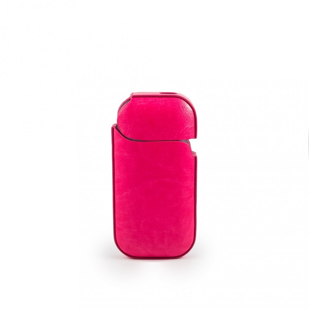 Husa Vivimall pentru IQOS 2.4 Plus, Capac de Protectie, Anti Soc si Zgarieturi, din Piele Ecologica, 43 g, 12 x 6 x 2.5 cm, Roz - vivimall.ro
