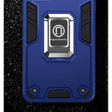 Husa Iron Warriors pentru iPhone 13 Pro, Flippy,  Hybrid Ring Holder Kickstand, Albastru inchis - vivimall.ro