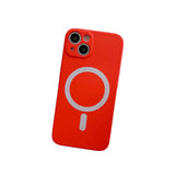 Husa MagSafe pentru Apple iPhone 13 Pro, Silicon, Protectie pentru camera, Magnetica, Incarcare Wireless,  Flippy, Rosu - vivimall.ro